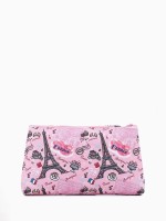 Косметичка на молнии, цвет розовый