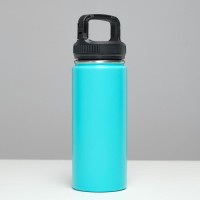 Термос TAKE IT EASY «Карабин», 550 мл, сохраняет тепло 24 ч, нержавеющая сталь, голубой