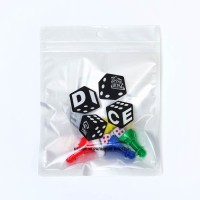 Набор для настольных игр "Время игры", 5 фишек 2.5 х 1.2, 2 кубика 1 х 1 см