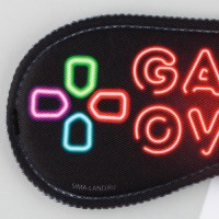 Маска для сна, 19.3×9.5 см, чёрная