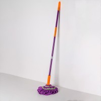 Швабра с отжимом Доляна, насадка из микрофибры, металлическая ручка 117 см