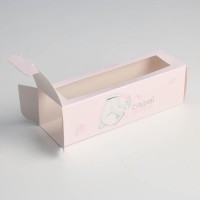 Коробка для макарун «Сладкий сюрприз», 5.5 × 18 × 5.5 см