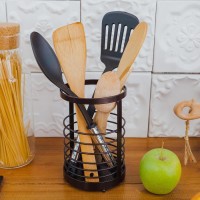 Сушилка для столовых приборов Доляна «Лофт», 11.5×11.5×17 см, коричневая