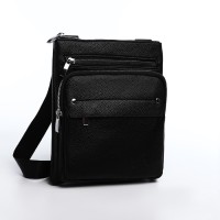 Сумка мужская, цвет чёрный