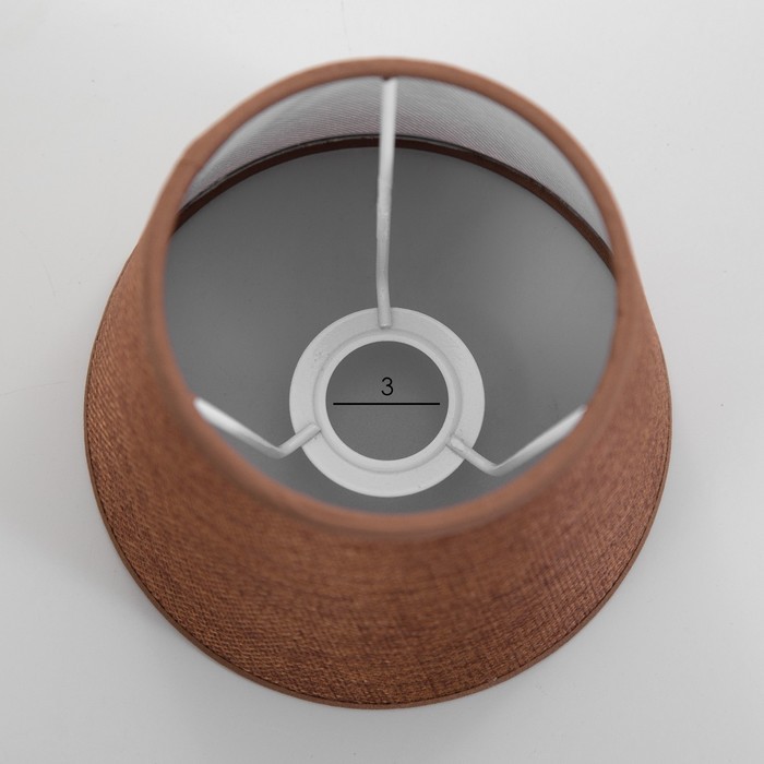 Абажур E14 кофе 15х15х13 см Абажур E14 кофе 15х15х13 см