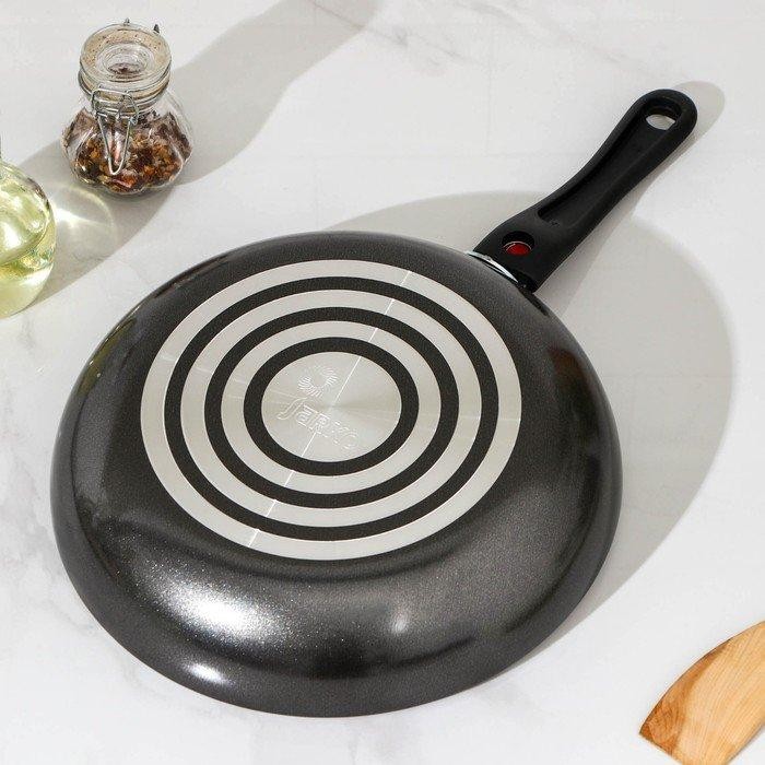 Сковорода Forever, d=20 см, съёмная ручка, стеклянная крышка, антипригарное покрытие, цвет чёрный