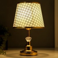 Лампа настольная 16227/1GD Е27 40Вт золото 21х21х34,5 см RISALUX