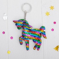 Мягкий брелок-хамелеон «Единорог», цвета МИКС