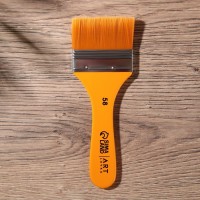 Кисть для рисования флейцевая синтетика плоская «Мона Лиза» 5.8 см