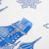 Наклейки на окна "Новогодние" Собор, снежинки, 41 х 29 см