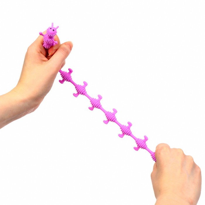 Антистресс сквиш мялка «Гусеница», цвета МИКС, в шоубоксе