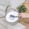 Щётка для посуды Доляна Meli, 7×6,5×28 см, бамбуковая ручка, цвет бежевый