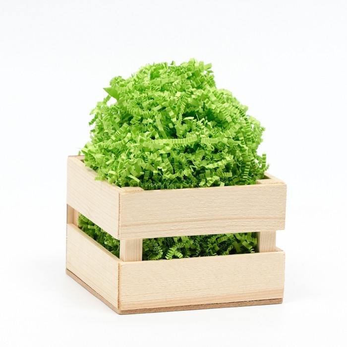 Наполнитель бумажный для подарков, зеленая липа, 1000 г