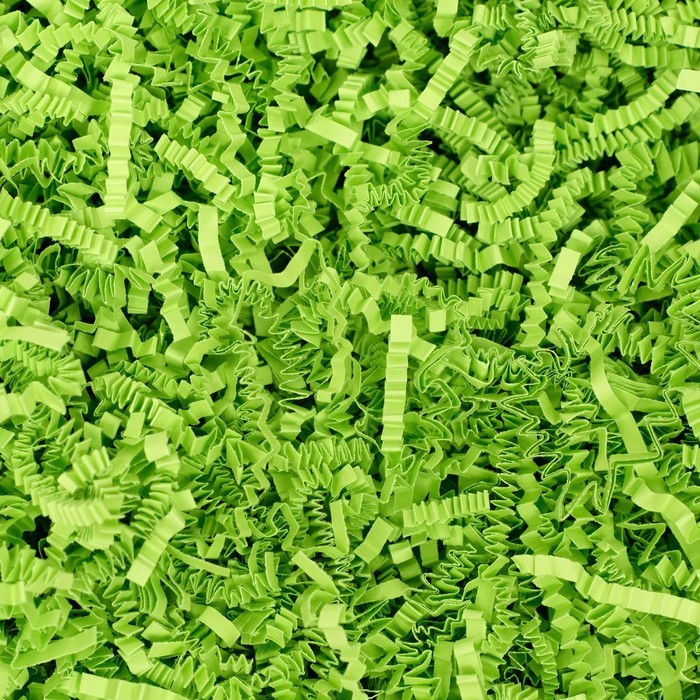 Наполнитель бумажный для подарков, зеленая липа, 1000 г