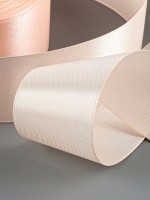 Лента атласная, 40 мм, 23±1 м, кремово-розовая №6