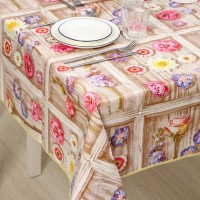 Скатерть на тканой основе с бейкой «Кармен», 135×110 см