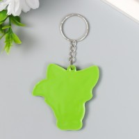 Брелок резина "Лисёнок с кактусом-сердечком" 5,5х5,5 см