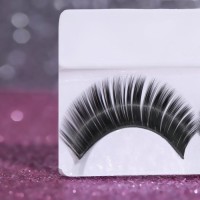 Ресницы накладные «Двойной объём», с клеем, цвет чёрный