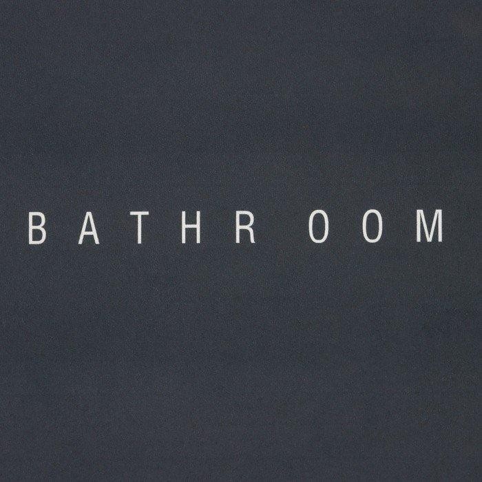 Коврик для ванной Доляна Bathroom, 48×78 см, цвет чёрный