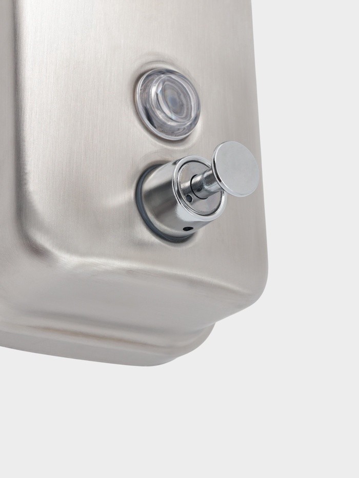 Диспенсер для жидкого мыла Stölz, механический, 800 мл, нержавеющая сталь