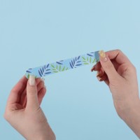 Пилка для ногтей, прямая, 180/180 грит, 15 см, фасовка 20 шт, МИКС