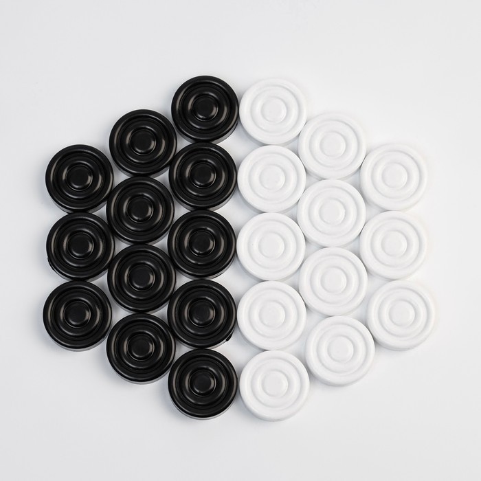 Шашки, поле винил, 30×30 см, d=3 см, h=0.9 см