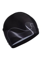 Шапочка для плавания взрослая ONLYTOP Waves, тканевая, обхват 54-60 см