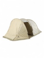 Палатка туристическая 3-местная maclay turgoyak cool 3, 380×210×170 см, кемпинговая, двухслойная, с тамбуром, бежевая