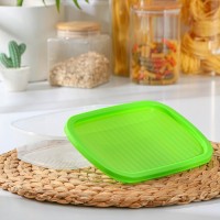 Набор контейнеров пищевых BioFresh, 4 шт: 0,5 л, 1 л, 1,6 л, 2,3 л, прямоугольные, цвет МИКС