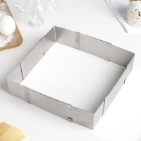 Форма раздвижная для выпечки кексов с регулировкой размера 9,2-16 см