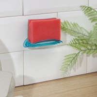 Держатель для губки на присоске, 11×7×4 см, цвет МИКС