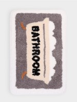 Коврик Доляна Bathroom, 40×60 см, микрофибра, серый