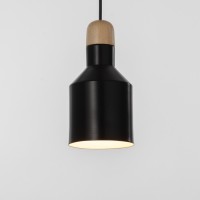 Люстра BayerLux Подвес BayerLux "Пума" 1х40Вт Е27 черный/коричневый 12х12х70см