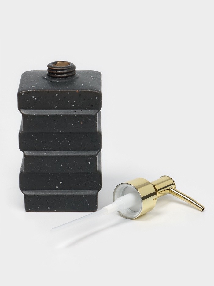 Набор для ванной SAVANNA «Геометрия», 2 предмета, дозатор для мыла, стакан