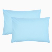 Комплект наволочек "Этель", 50х70 см - 2 шт, голубой, 100% хлопок, бязь