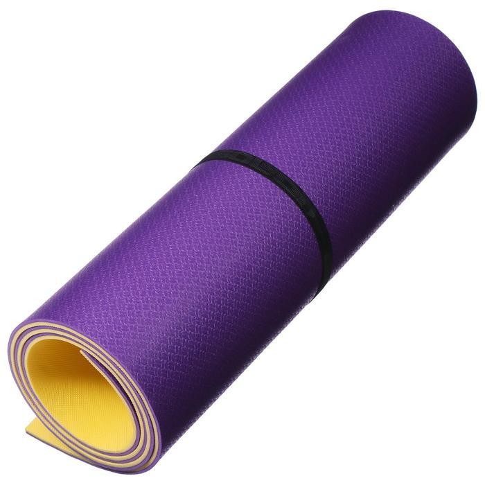 Коврик туристический 1800 х 600 х 8 мм, ППЭ Tourist, двухслойный, цвета микс