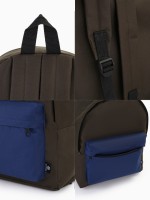 Спортивный рюкзак на молнии TEXTURA, цвет хаки/синий