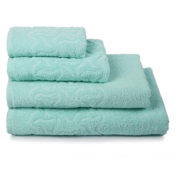 Полотенце махровое «Радуга» цвет ментол, 50х90, 305 гр/м