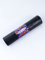 Мешки для мусора в рулоне 300 л, черные, ПВД, толщина 60 мкм, 10 штук