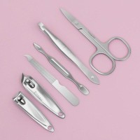 Набор маникюрный «Цветочный сад», 6 предметов, разноцветный