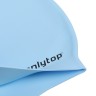 Шапочка для плавания силиконовая 49 гр, цвет голубой Шапочка для плавания силиконовая 49 гр, цвет голубой