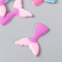 Декор для творчества резина "Хвост русалки" набор 15 шт МИКС 3,5х2,7 см