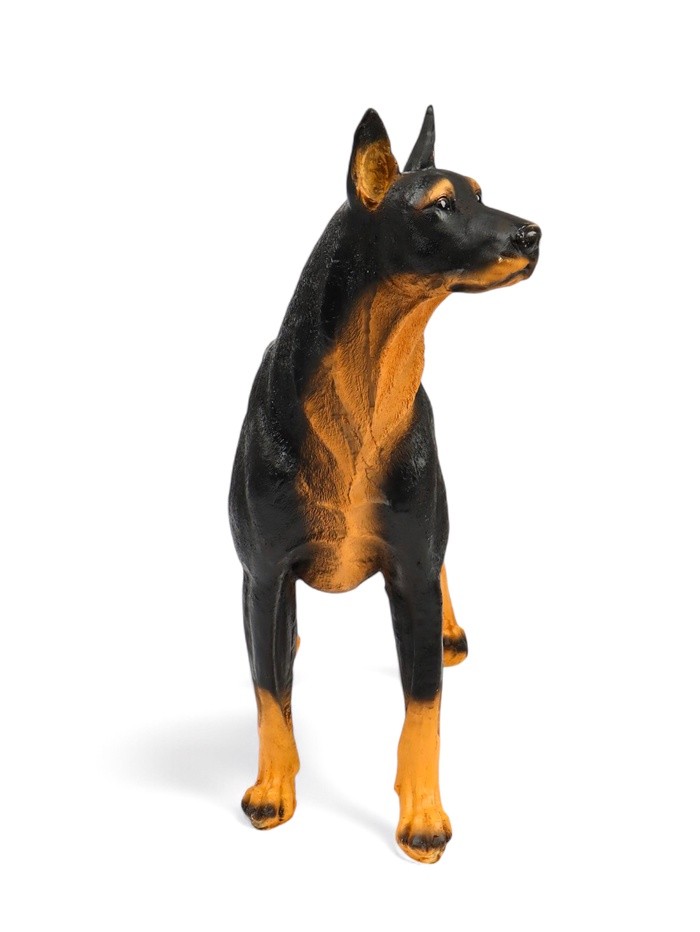 Садовая фигура из полистоуна «Собака Доберман», 45×19×46 см
