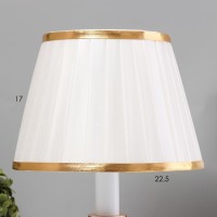 Настольная лампа "Алми" Е27 40Вт бело-золотой 24х24х36 см