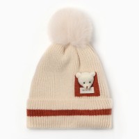 Шапка детская MINAKU, размер 48-50, молочная