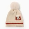 Шапка детская MINAKU, размер 48-50, молочная