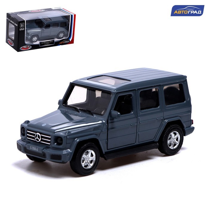 Машина металлическая MERCEDES-BENZ G350D, 1:42, инерция, открываются двери, цвет белый