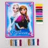 Фреска песком с блёстками «Холодное сердце», 5 цветов