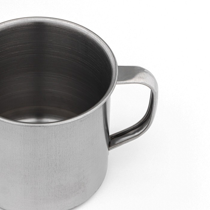 Кружка Доляна «Мэйли», 250 мл, d=8 см, толщина 0.33 мм, нержавеющая сталь, хромированная