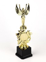 Кубок золотой под нанесение «Ника», подставка пластик, 32.5×9×7.5 см